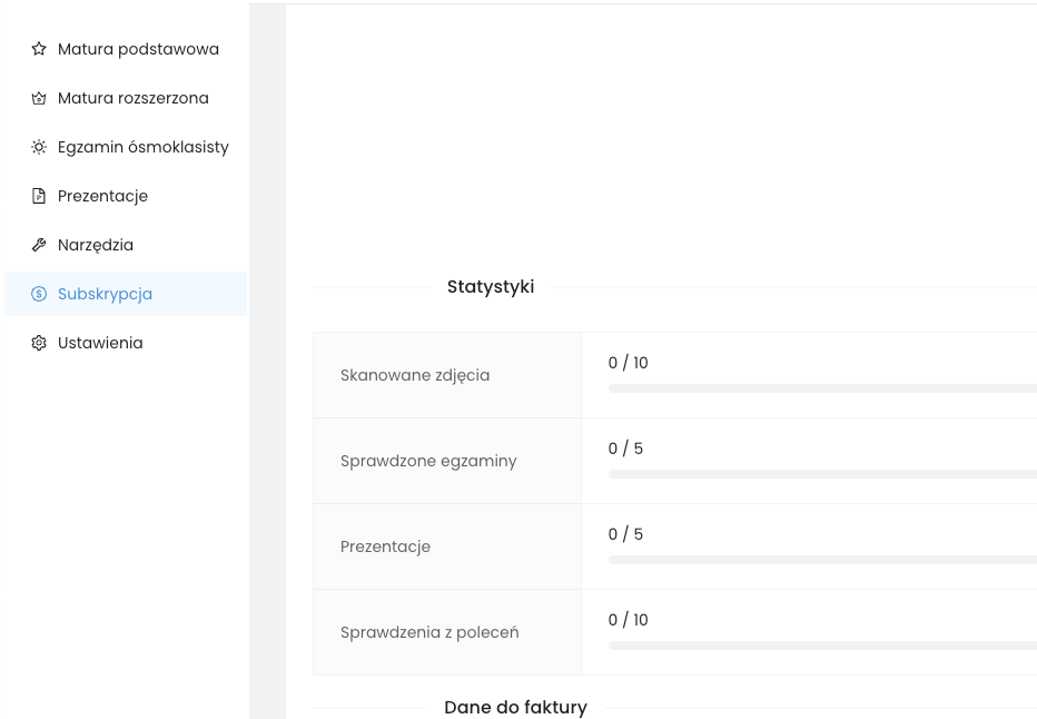 statystyki sprawdzen