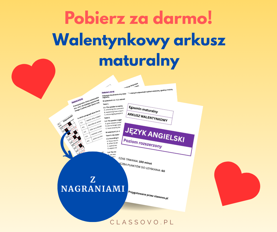 walentynkowy arkusz maturalny